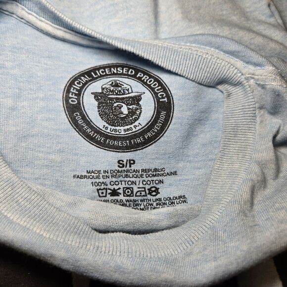 Official Licensed Smokey The Bear Only You Blue Womens Tshirt Size Small - Picture 4 of 4